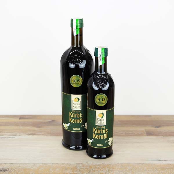 Steirisches Kürbiskernöl g.g.A. in der Flasche
